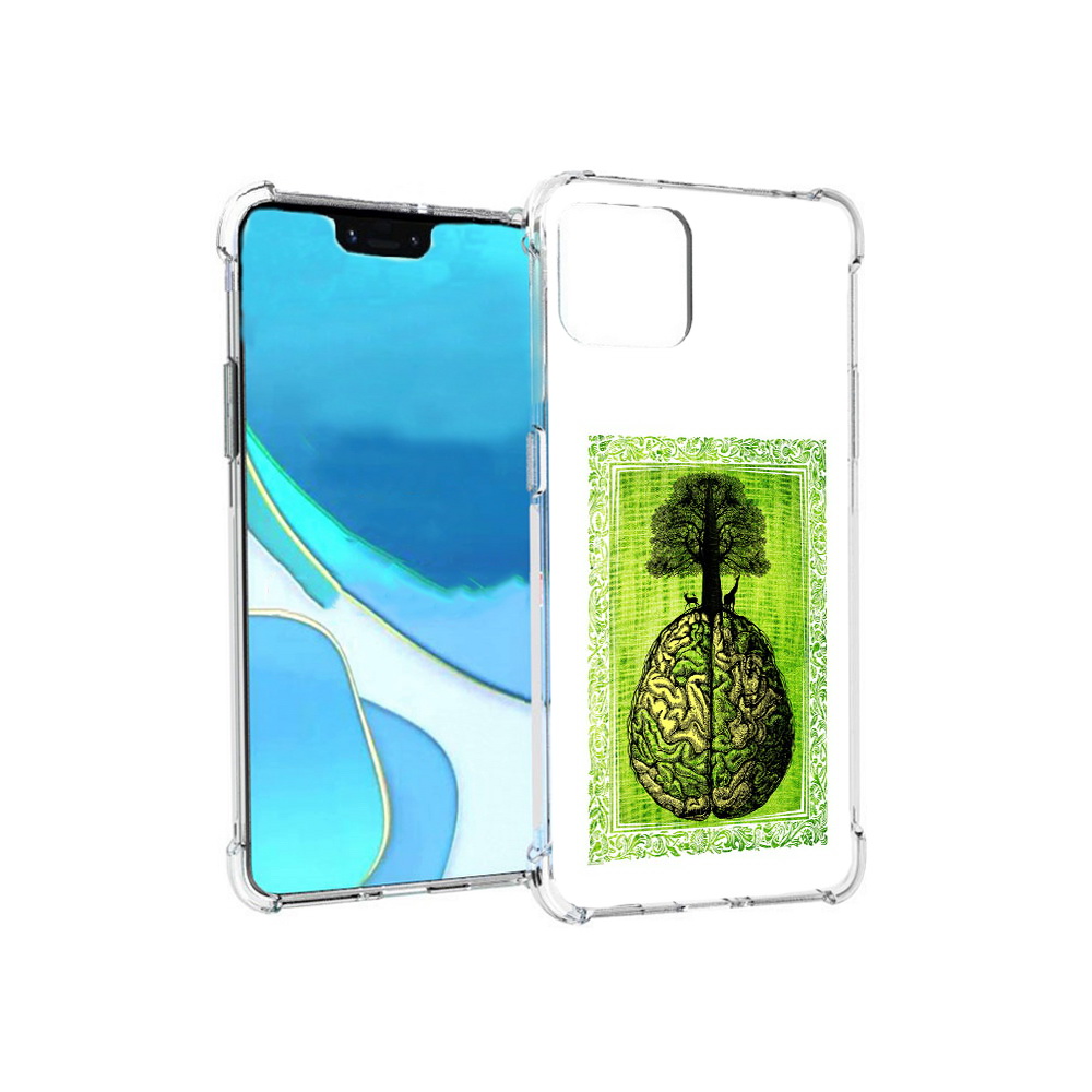 

Чехол MyPads Tocco для Google Pixel 4 XL абстракция здоровый мозг, Прозрачный, Tocco