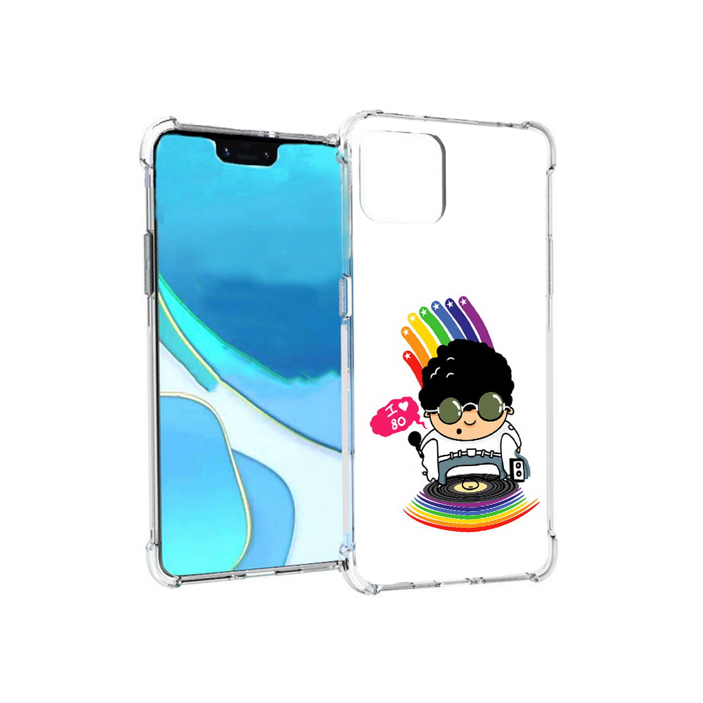

Чехол MyPads Tocco для Google Pixel 4 XL Я люблю 80-е, Прозрачный, Tocco