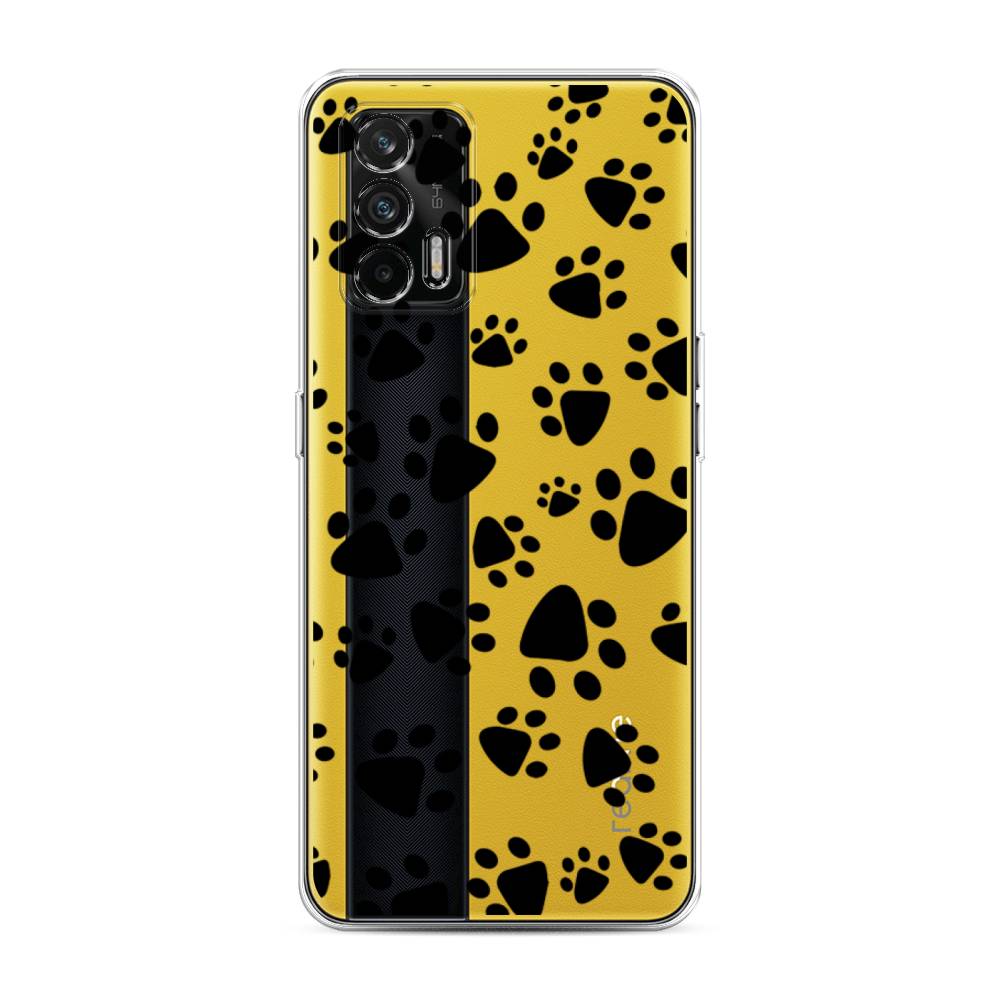 

Чехол Awog на Realme GT "Лапки черные", Разноцветный, 256350-2