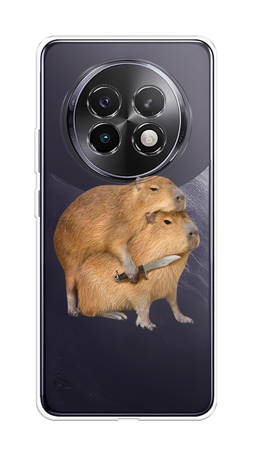 

Чехол на Realme 13+ "Капибара с ножом", Бежевый, 2518750-1