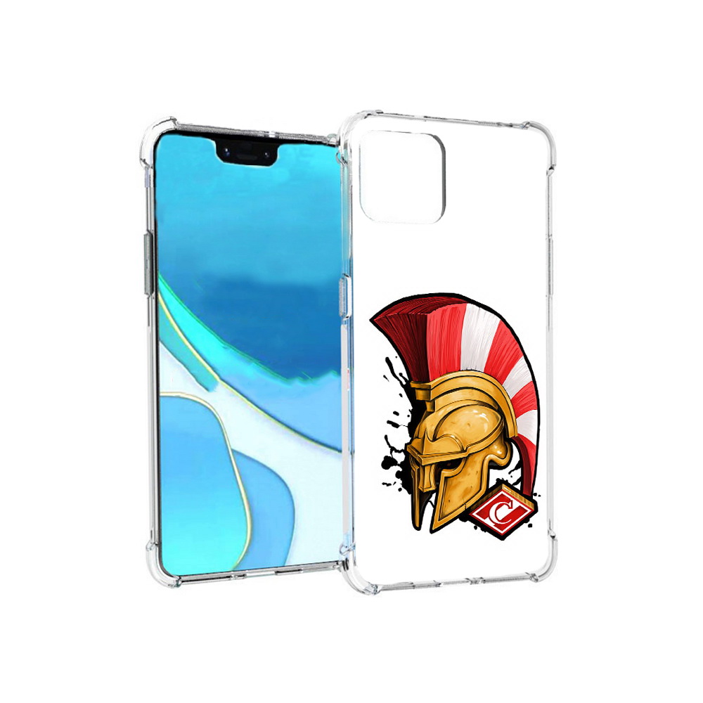 

Чехол MyPads Tocco для Google Pixel 4 XL ФК спартак шлем, Прозрачный, Tocco