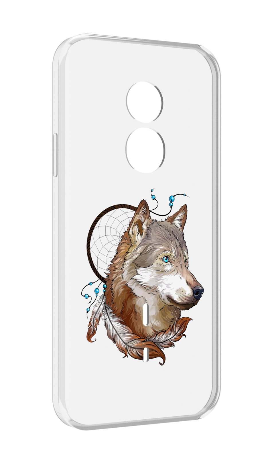 

Чехол MyPads волк и ловец снов для Doogee S51, Прозрачный, Tocco