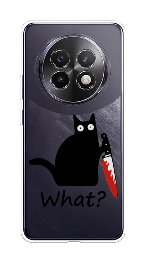 

Чехол на Realme 13+ "Котик с ножом", Черный;красный, 2518750-1