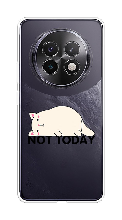 

Чехол на Realme 13+ "Cat not today", Белый;розовый;черный, 2518750-1