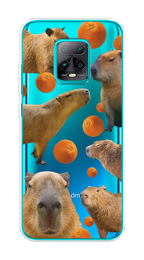 

Чехол на Xiaomi Redmi 10X Pro 5G "Капибара и апельсины", Бежевый;оранжевый, 38750-1