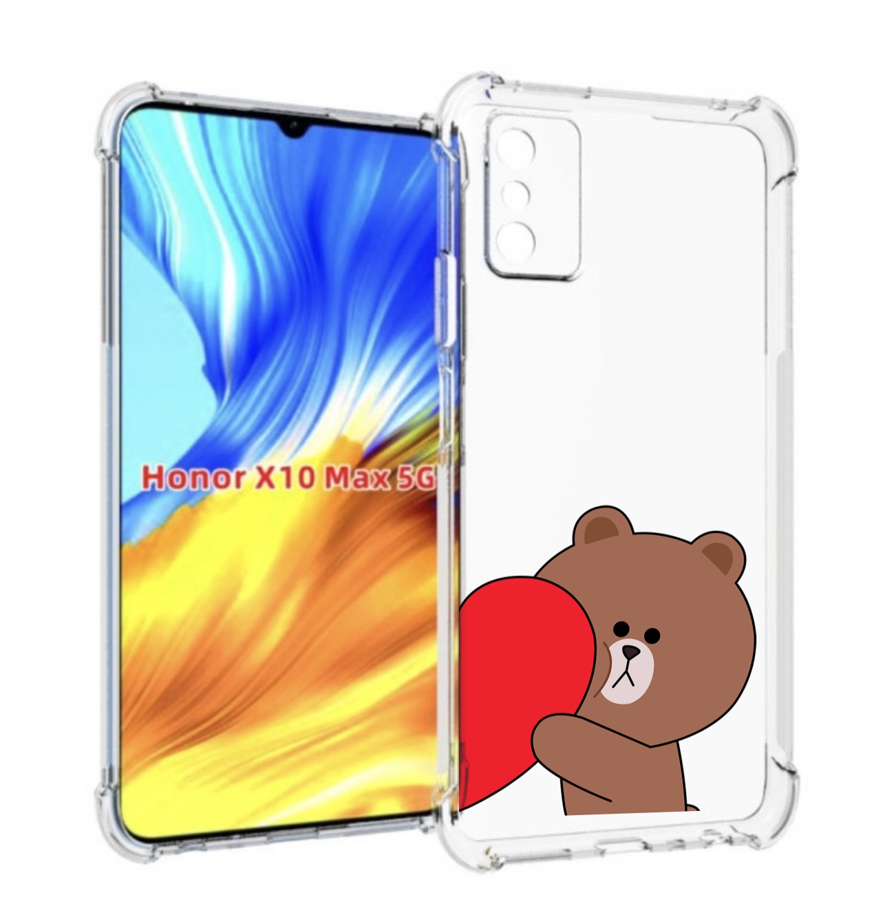 

Чехол MyPads медвежонок детский для Honor X10 Max, Прозрачный, Tocco