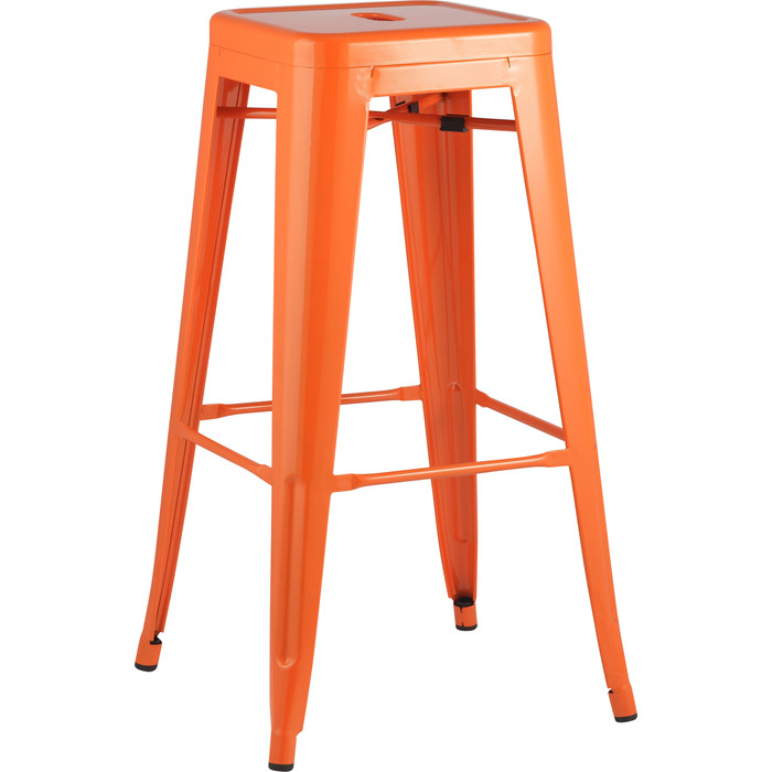 фото Стул барный tolix оранжевый глянцевый stool group