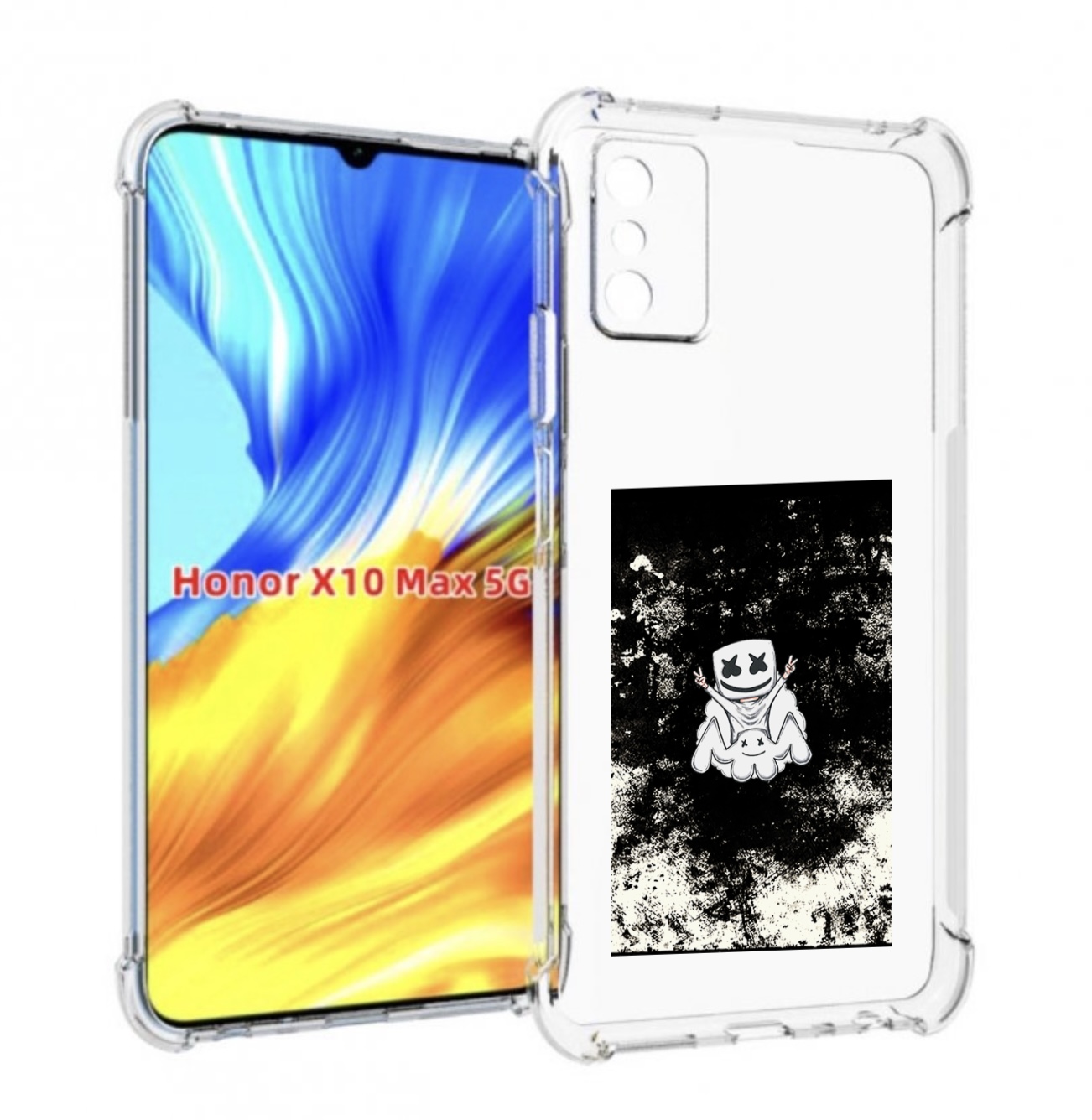 

Чехол MyPads маршмеллоу-френдс для Honor X10 Max, Прозрачный, Tocco