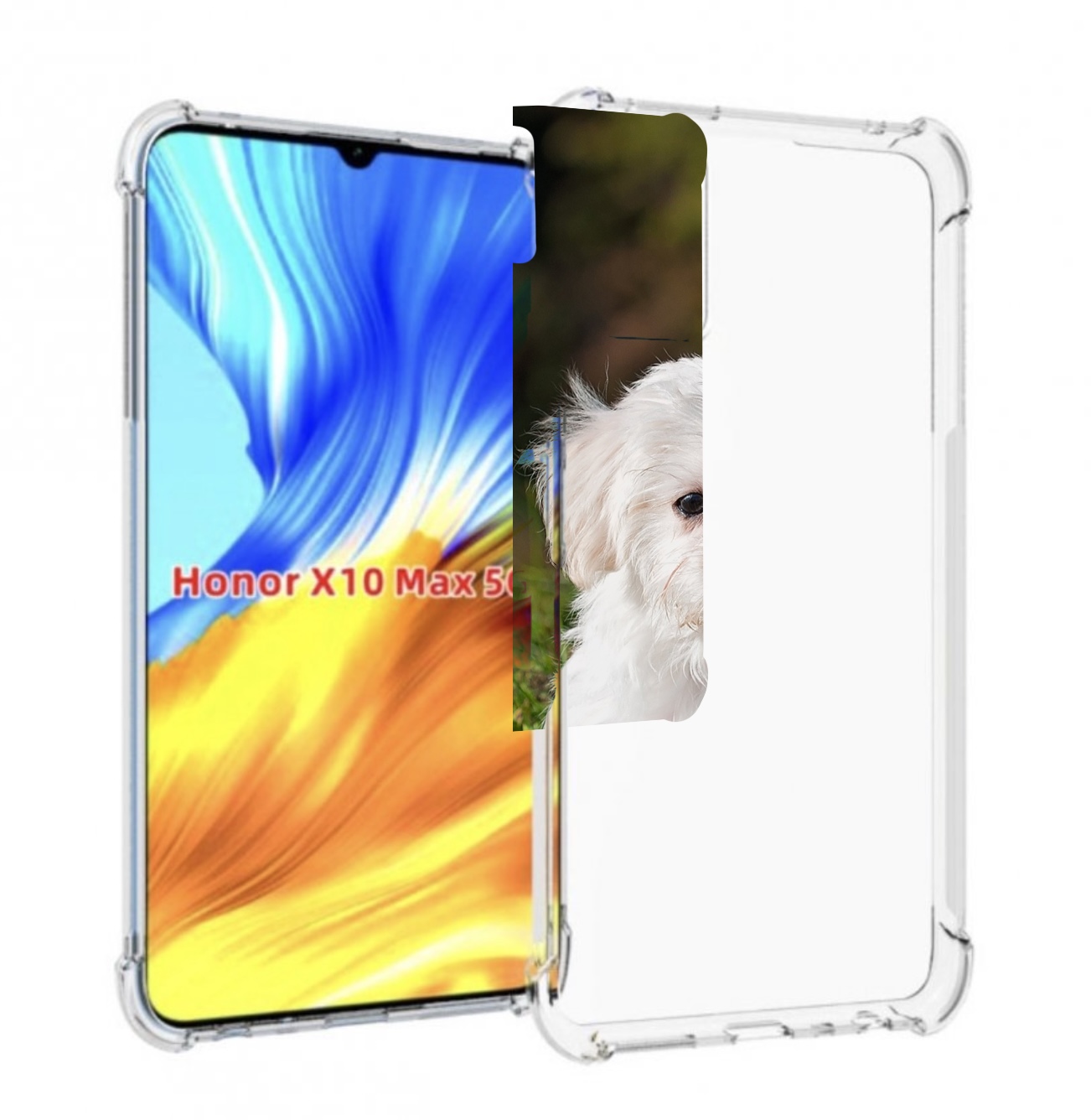 

Чехол MyPads мальтииская-болонка для Honor X10 Max, Прозрачный, Tocco