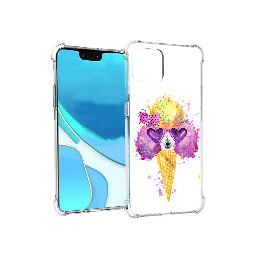 

Чехол MyPads Tocco для Google Pixel 4 XL Рожок, Прозрачный, Tocco