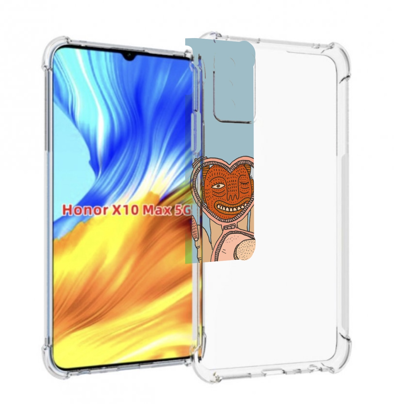 

Чехол MyPads макияж картинка женский для Honor X10 Max, Прозрачный, Tocco
