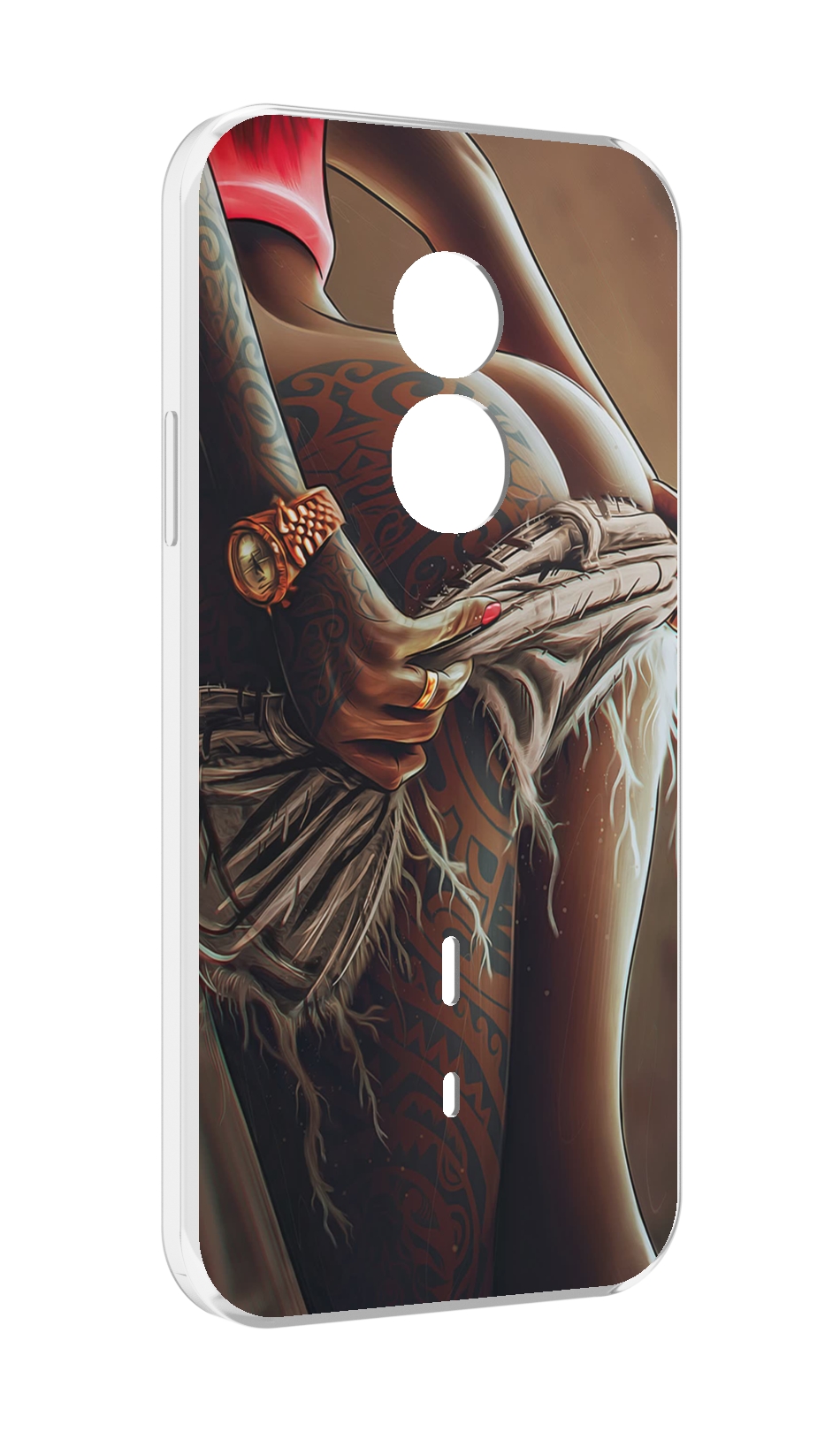 

Чехол MyPads полуголая девушка фотография женский для Doogee S51, Прозрачный, Tocco