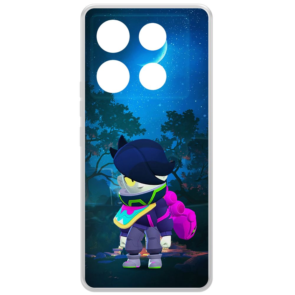 

Чехол-накладка Krutoff Clear Case Brawl Stars-Орочи Эдгар для INFINIX Note 40 Pro 5G, Прозрачный