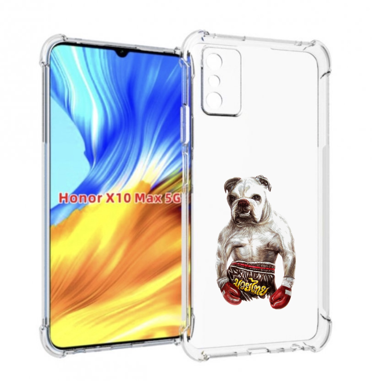 

Чехол MyPads боксер для Honor X10 Max, Прозрачный, Tocco