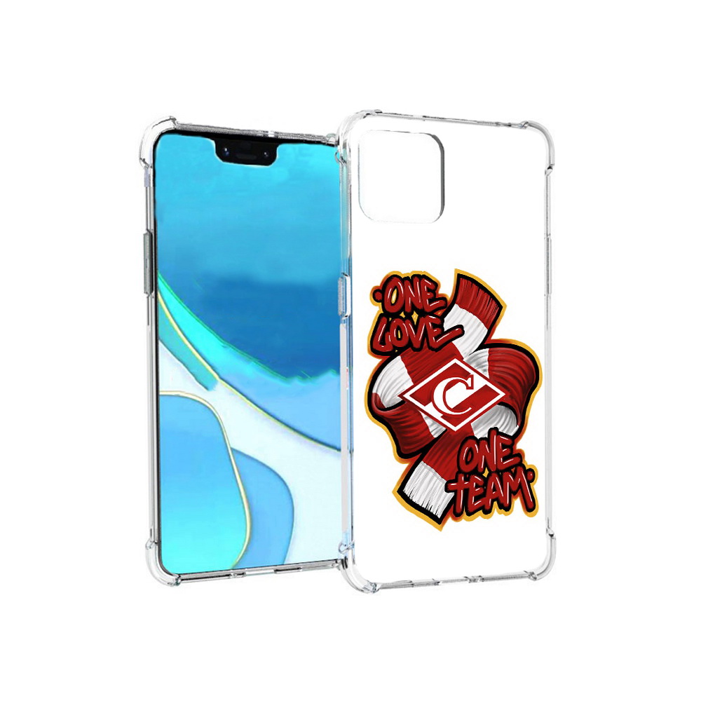 

Чехол MyPads Tocco для Google Pixel 4 XL Одна любовь-Спартак, Прозрачный, Tocco