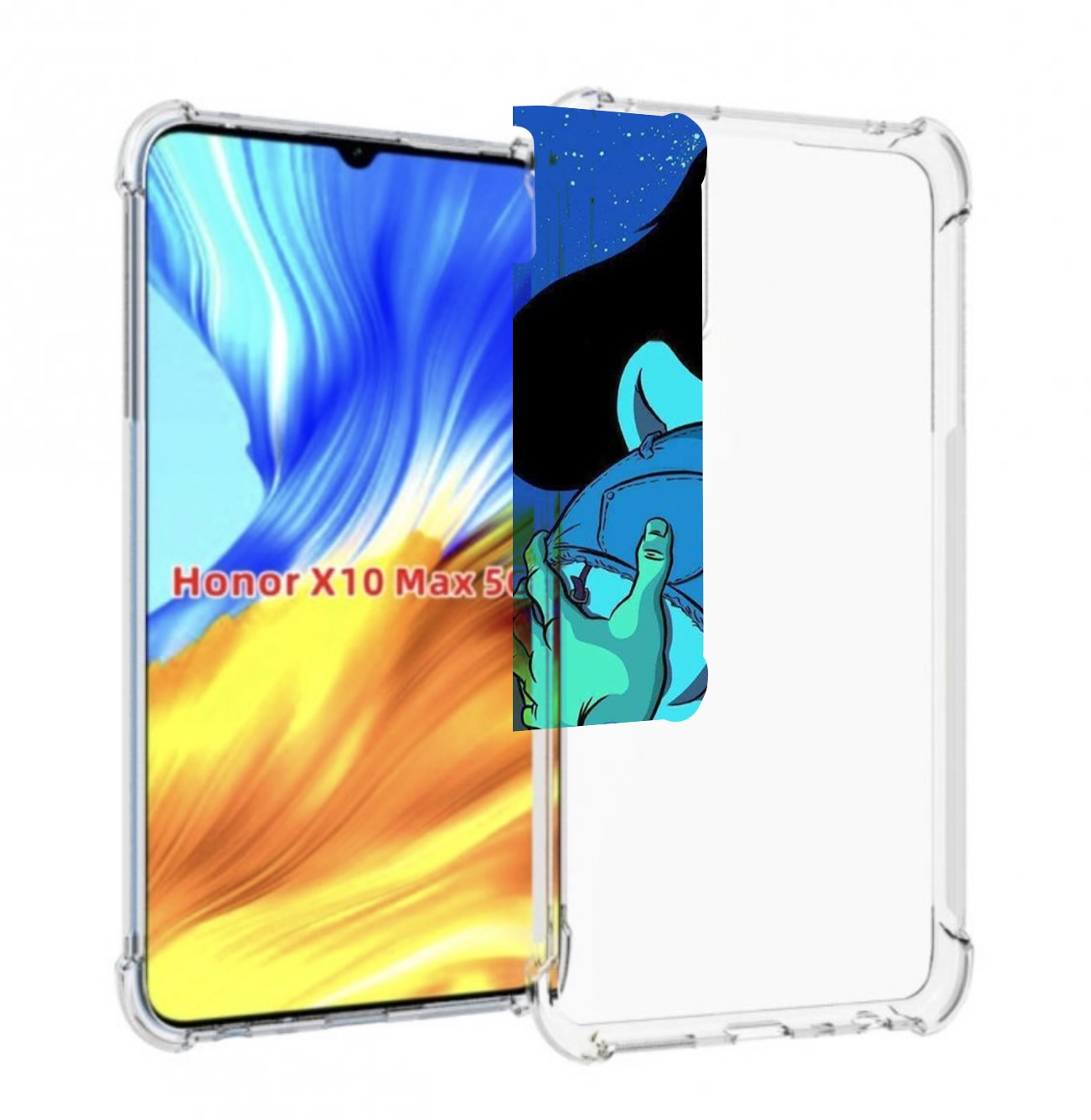 

Чехол MyPads любитель потрогать для Honor X10 Max, Прозрачный, Tocco