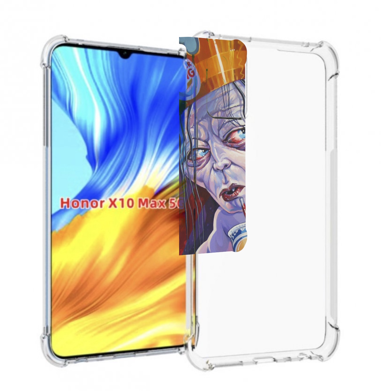 

Чехол MyPads любитель бургер кинга для Honor X10 Max, Прозрачный, Tocco