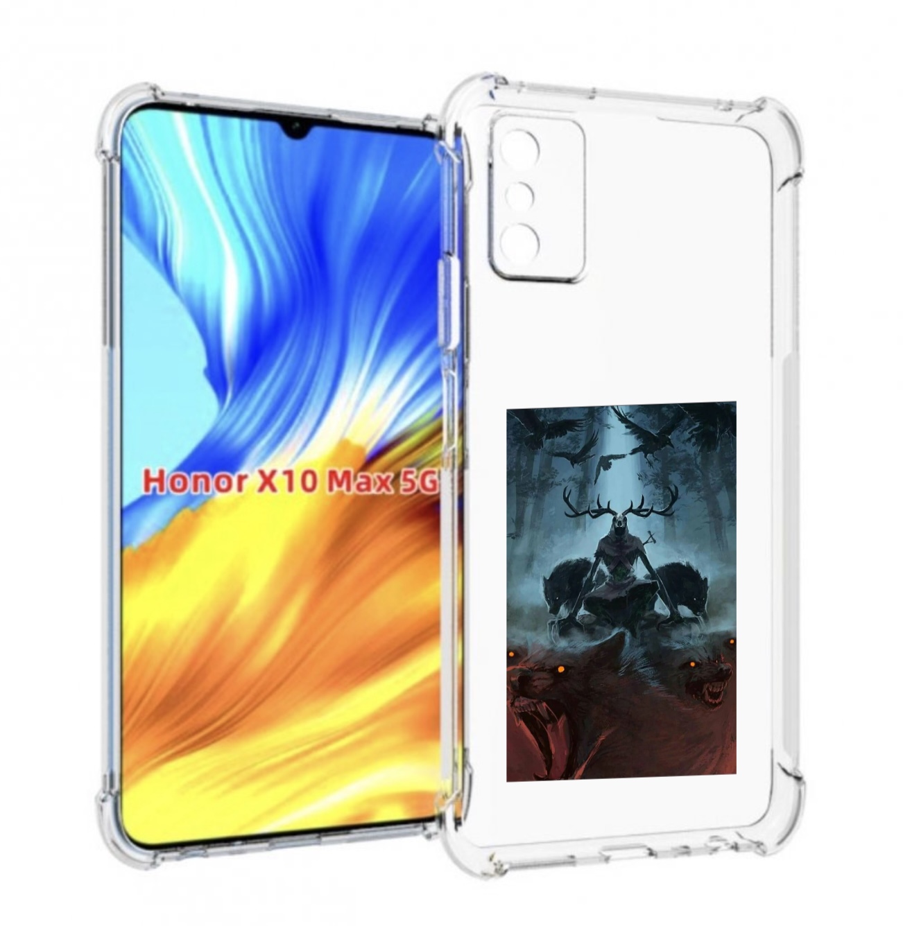 

Чехол MyPads лось демон для Honor X10 Max, Прозрачный, Tocco