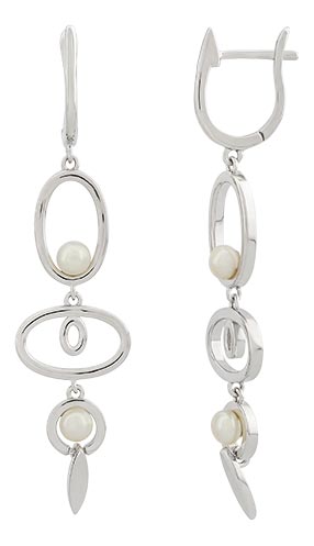

Серьги из серебра с жемчугом Silver Sky SE33837-BW, SE33837-BW