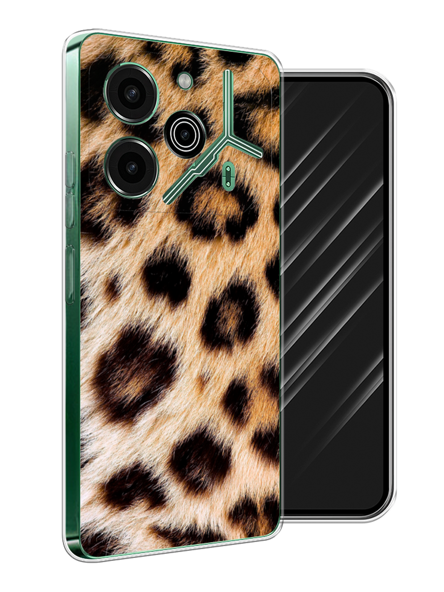 

Чехол Awog на Tecno Pova 6 Pro 5G "Леопардовый принт", Черный;оранжевый, 305250-1