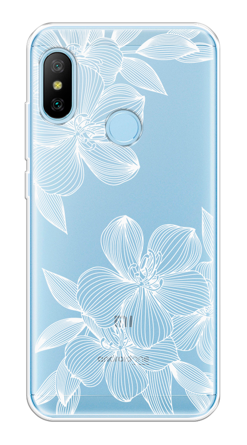 

Чехол на Xiaomi A2 Lite/Redmi 6 Pro "Крокус", Белый;прозрачный, 33950-1