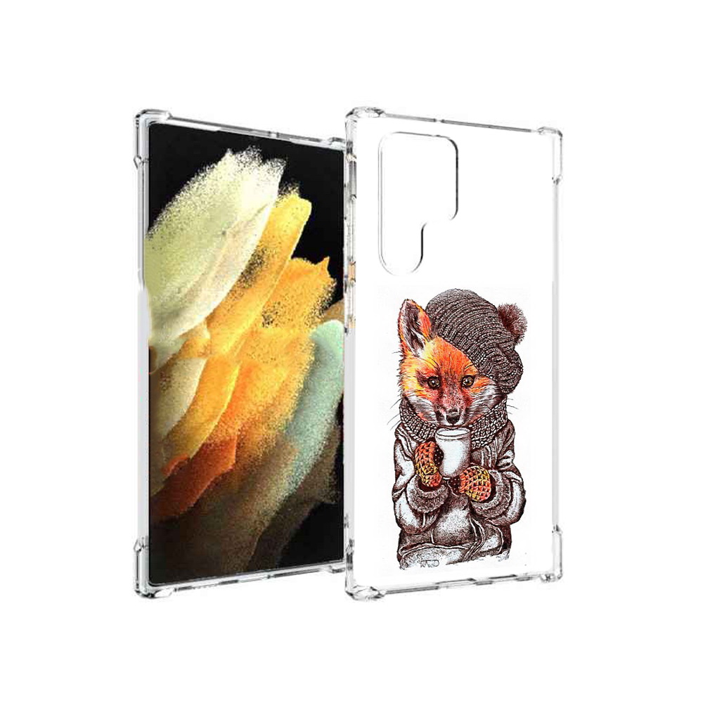 

Чехол MyPads Tocco для Samsung Galaxy S22 Ultra лиса в шапке (PT172602.555.437), Tocco
