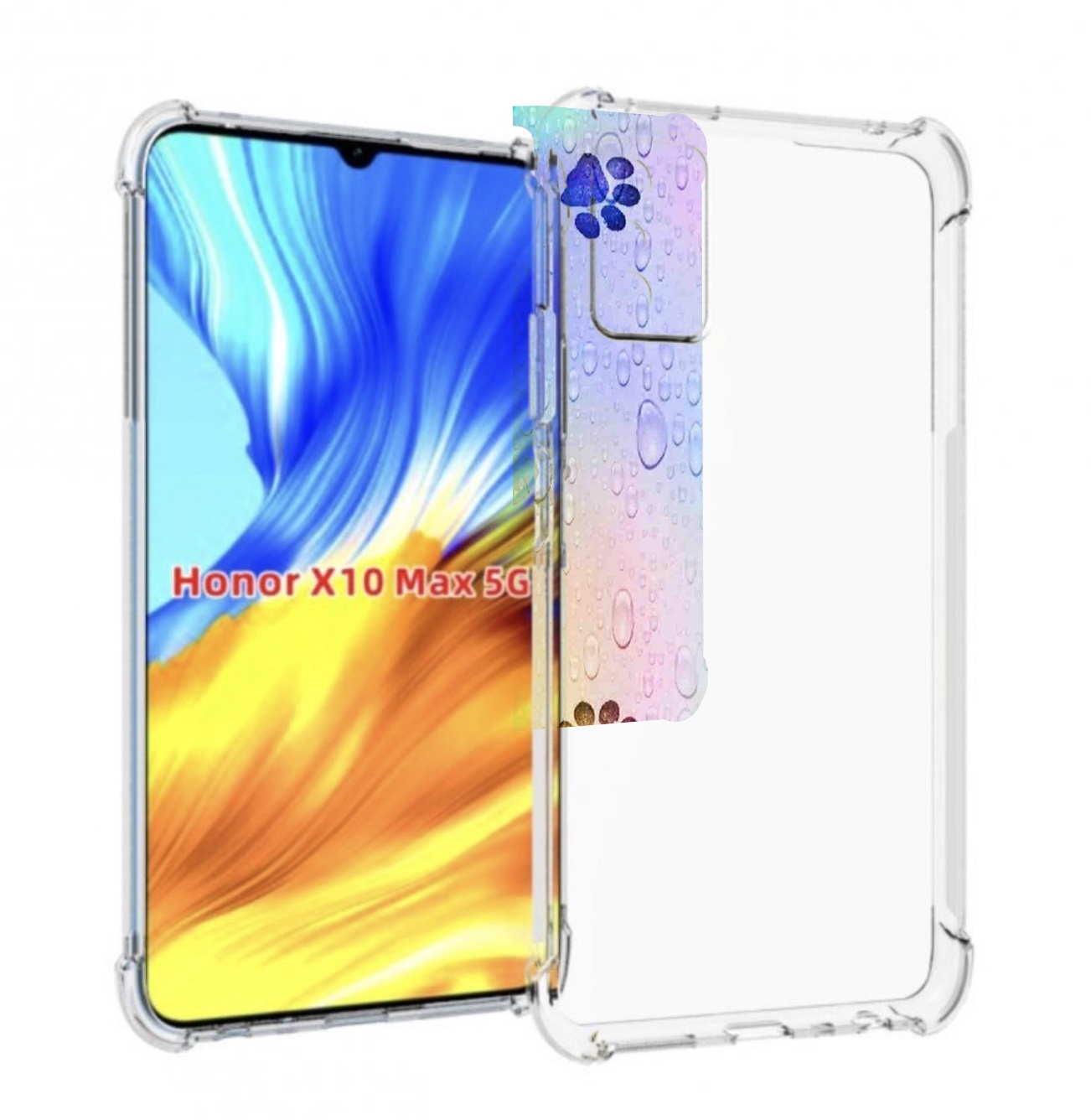

Чехол MyPads лапки для Honor X10 Max, Прозрачный, Tocco