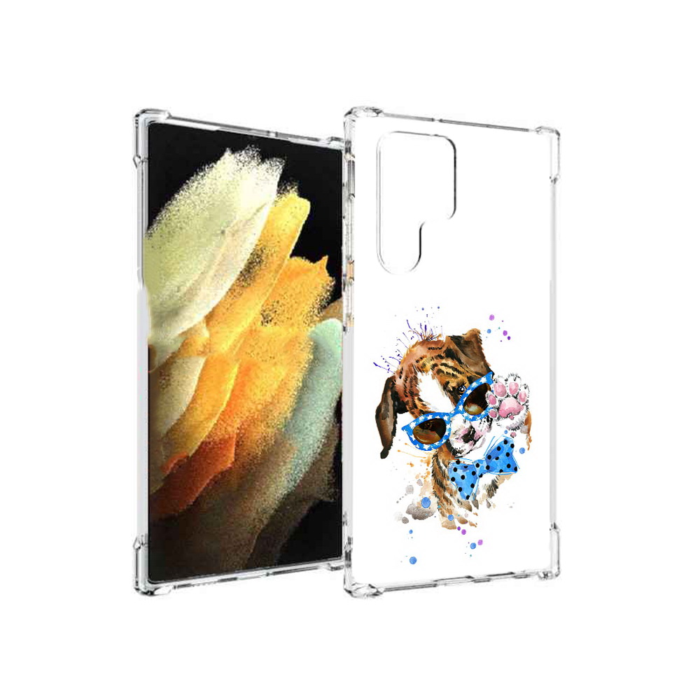

Чехол MyPads Tocco для Samsung Galaxy S22 Ultra лапочка (PT172602.555.434), Прозрачный, Tocco