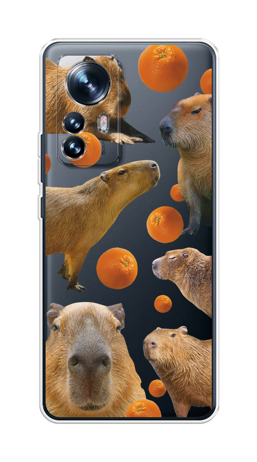 

Чехол на Xiaomi 12 "Капибара и апельсины", Бежевый;оранжевый, 316050-1