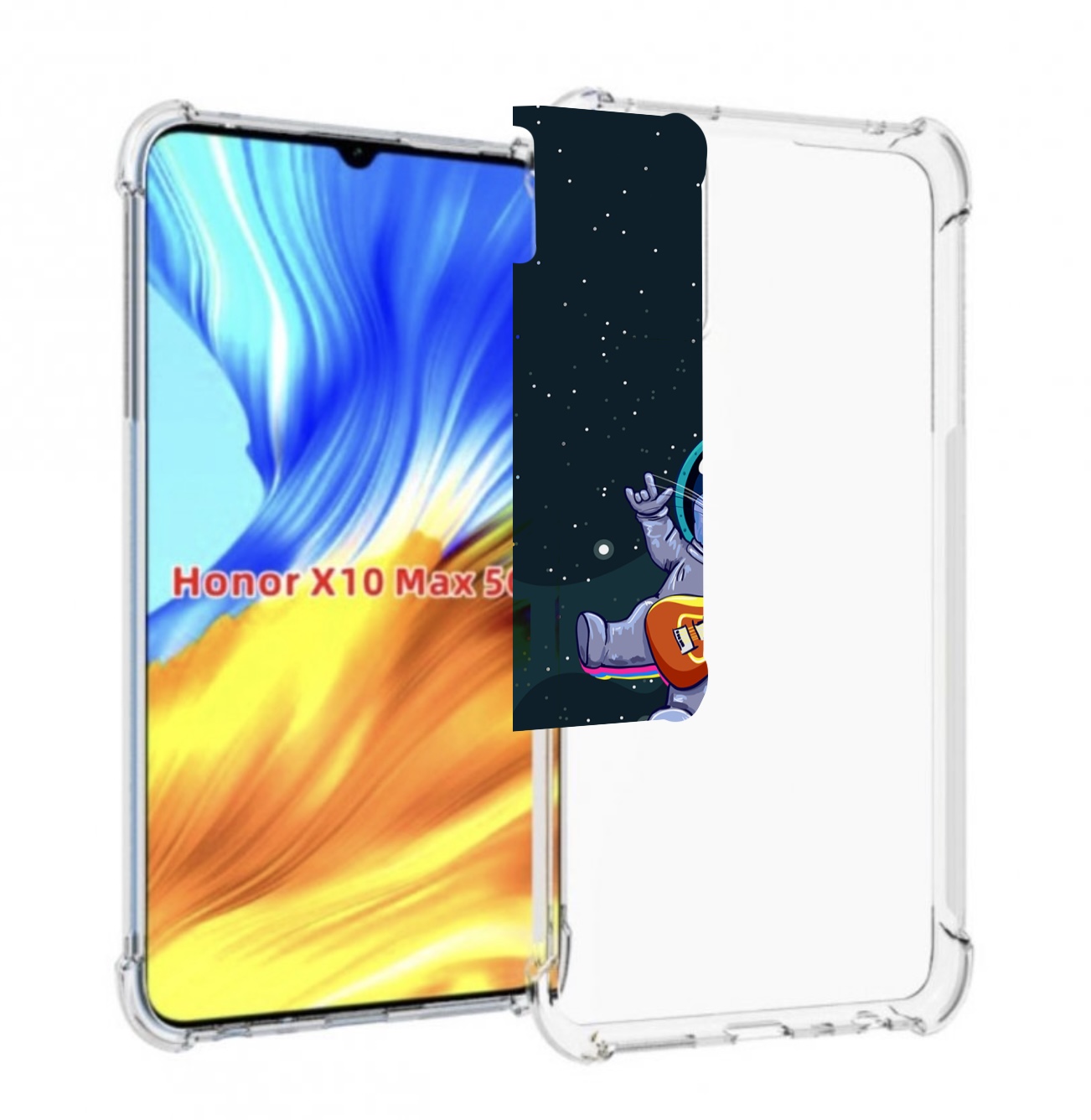 

Чехол MyPads крутой-хомяк-в-космосе для Honor X10 Max, Прозрачный, Tocco