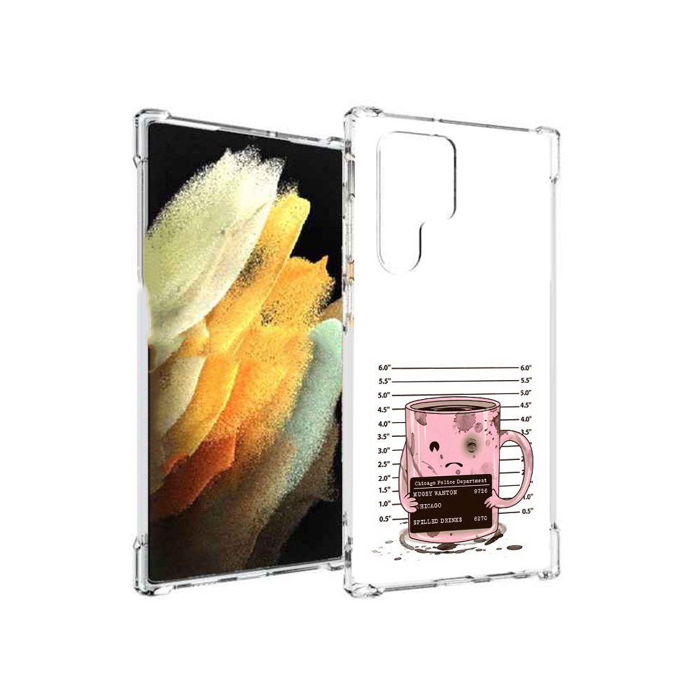 

Чехол MyPads Tocco для Samsung Galaxy S22 Ultra кружка (PT172602.555.420), Прозрачный, Tocco