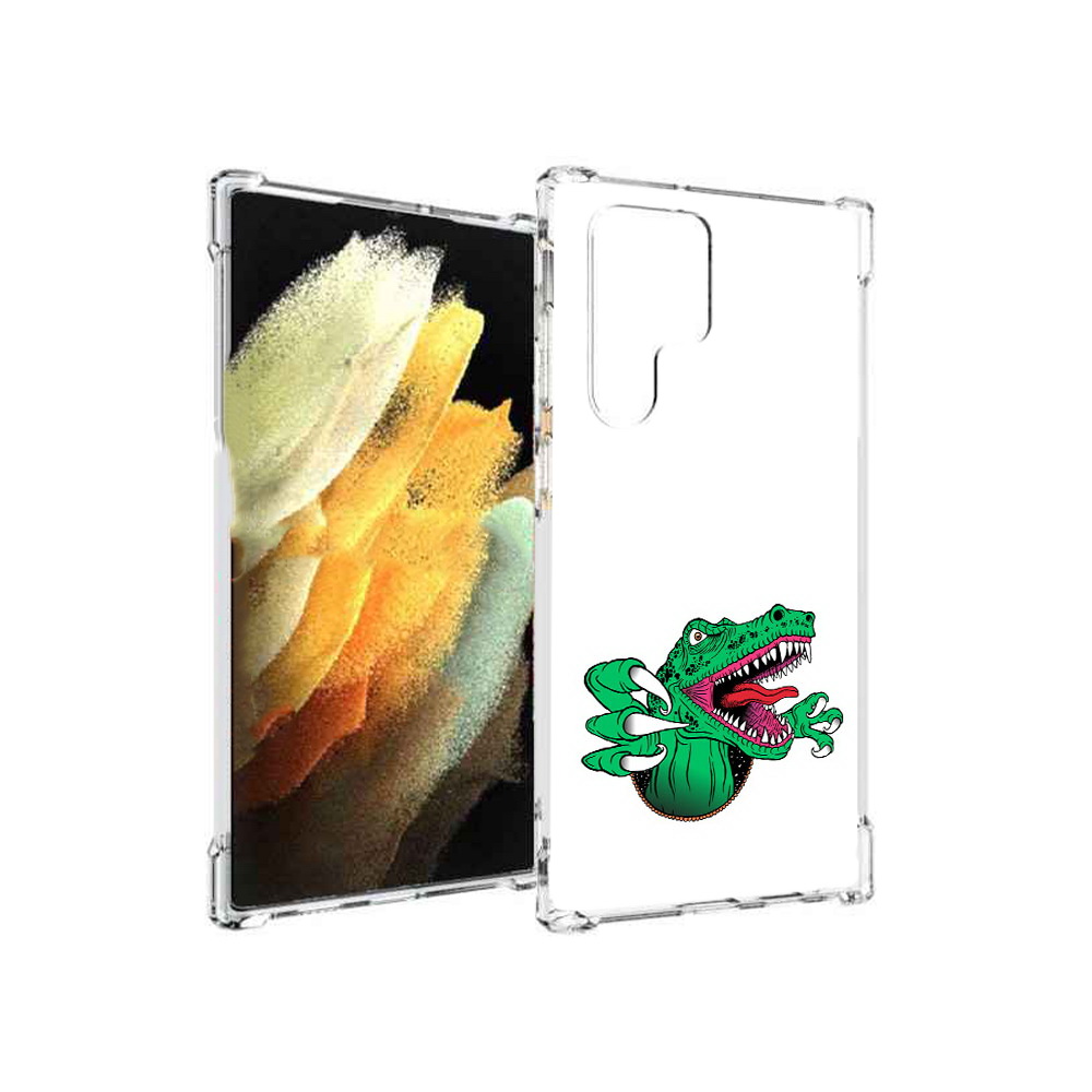 

Чехол MyPads Tocco для Samsung Galaxy S22 Ultra крокодил (PT172602.555.417), Прозрачный, Tocco