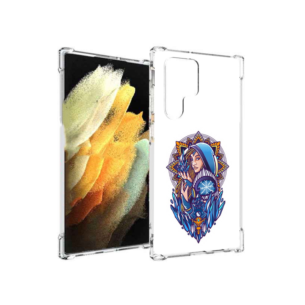 

Чехол MyPads Tocco для Samsung Galaxy S22 Ultra кристал мейден дота 2 (PT172602.555.415), Прозрачный, Tocco
