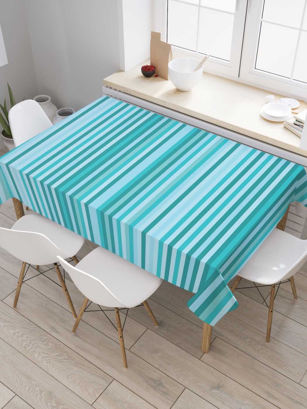 

Скатерть прямоугольная JoyArty "Небесные линии" из сатена, 180x145 см, Небесные линии