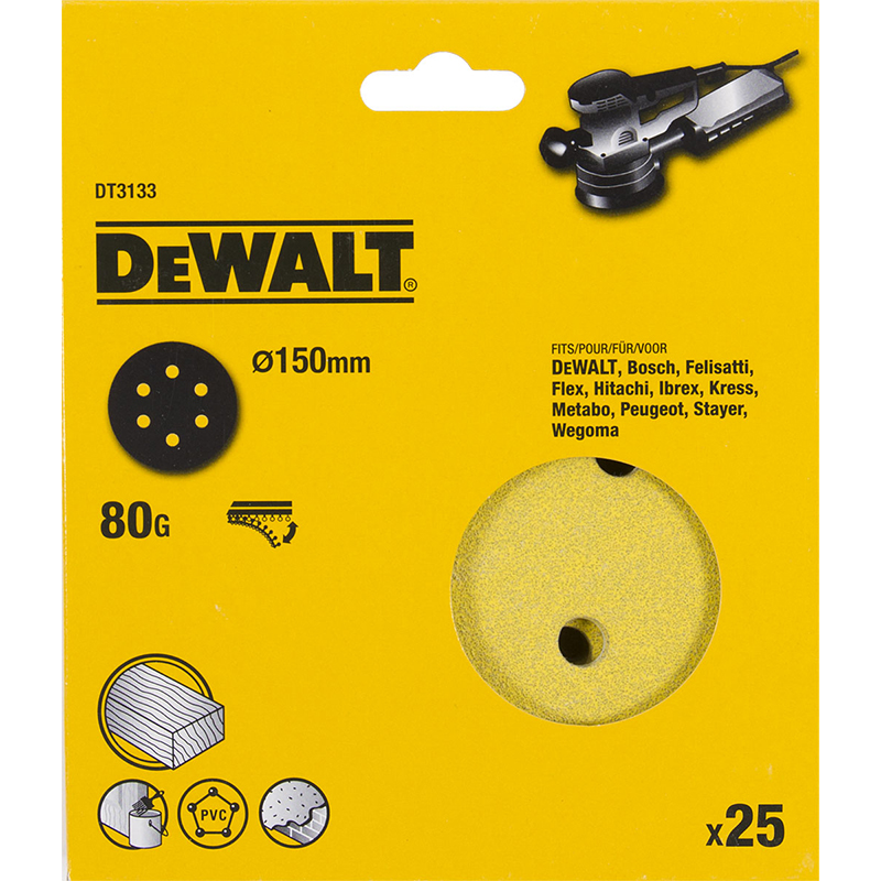

Диск DEWALT D 150 мм Р80 (DEWALT)