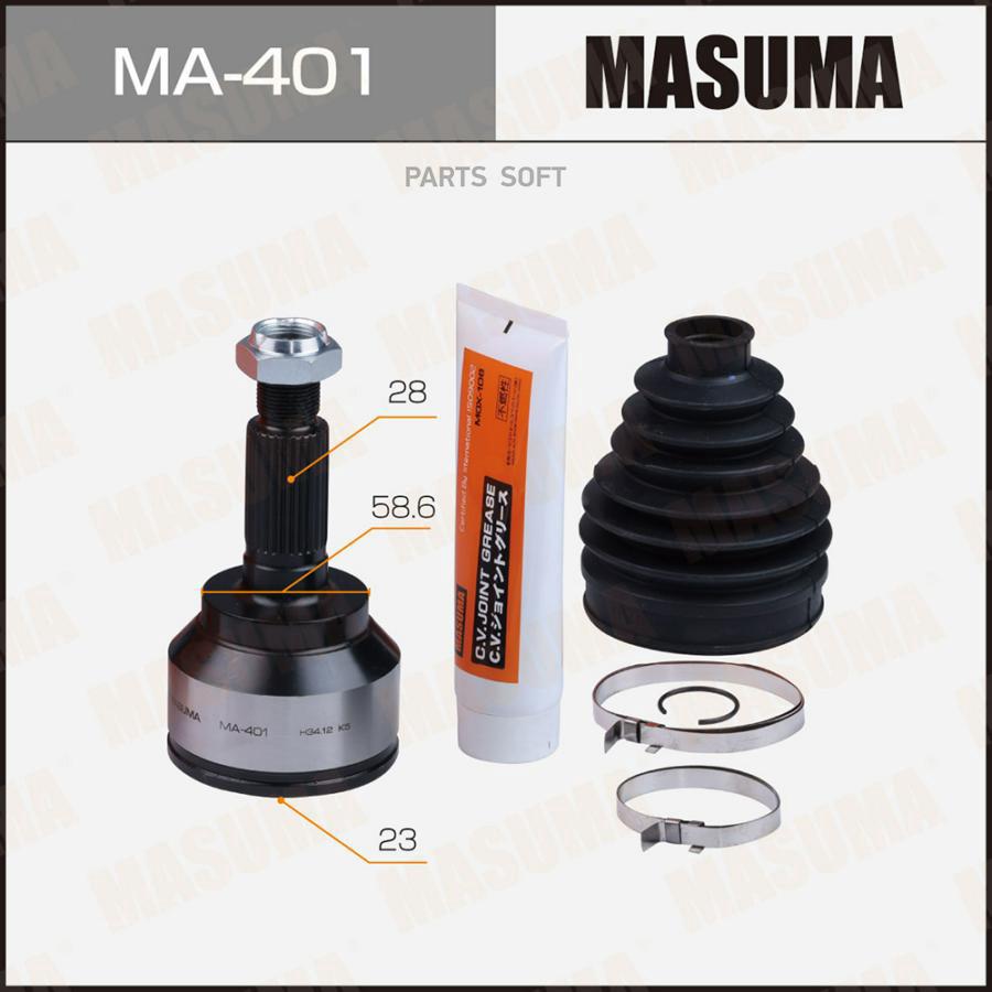 

MASUMA ШРУС MASUMA 23х58,6х28 (1/6)