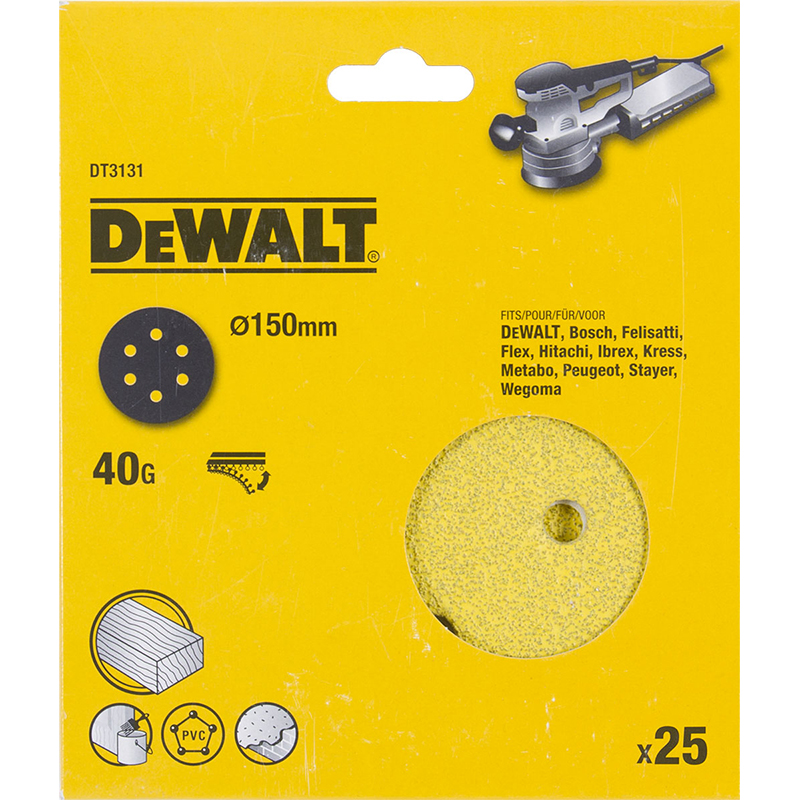 

Диск DEWALT D 150 мм Р40 (DEWALT)
