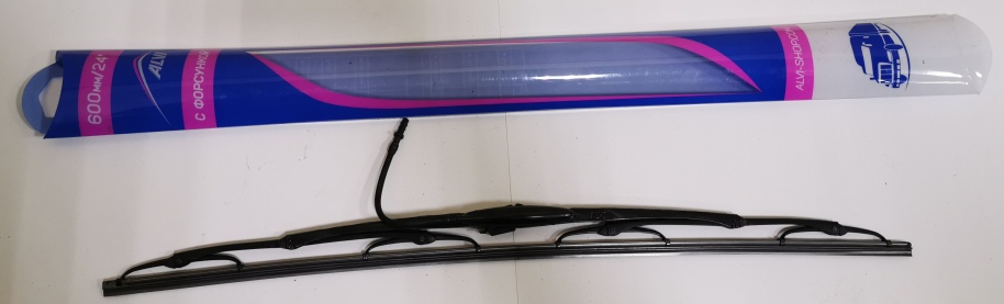 

ALVI 600MM24 щетка стеклоочистителя 600mm [24/60] каркасная, под крючок, с форсункой ALVI