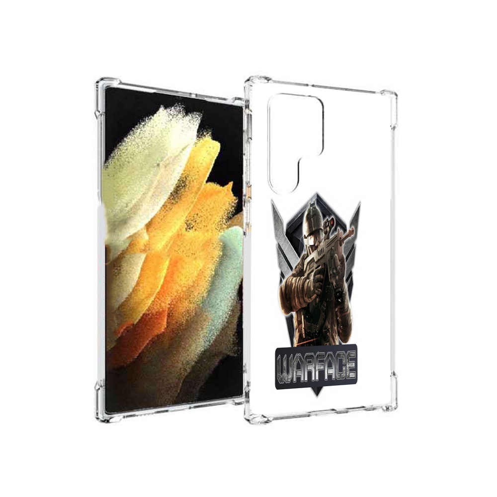 

Чехол MyPads Tocco для Samsung Galaxy S22 Ultra игра про войну (PT172602.555.374), Прозрачный, Tocco