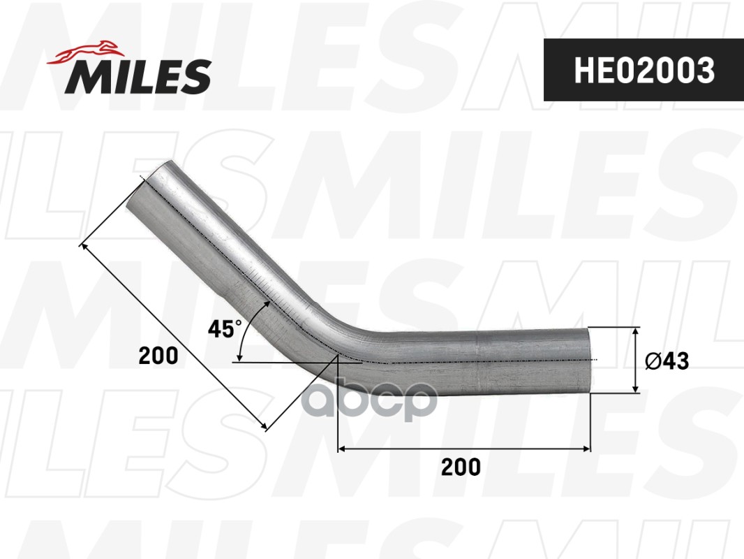 

Труба С Гибом (D-38 Угол-90 L-400) Miles he02003
