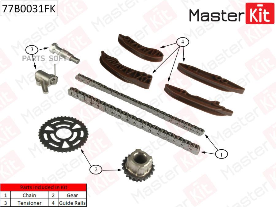 Комплект Цепи Грм Bmw 2.0d N47 06- 77b0031fk MasterKit  77B0031FK