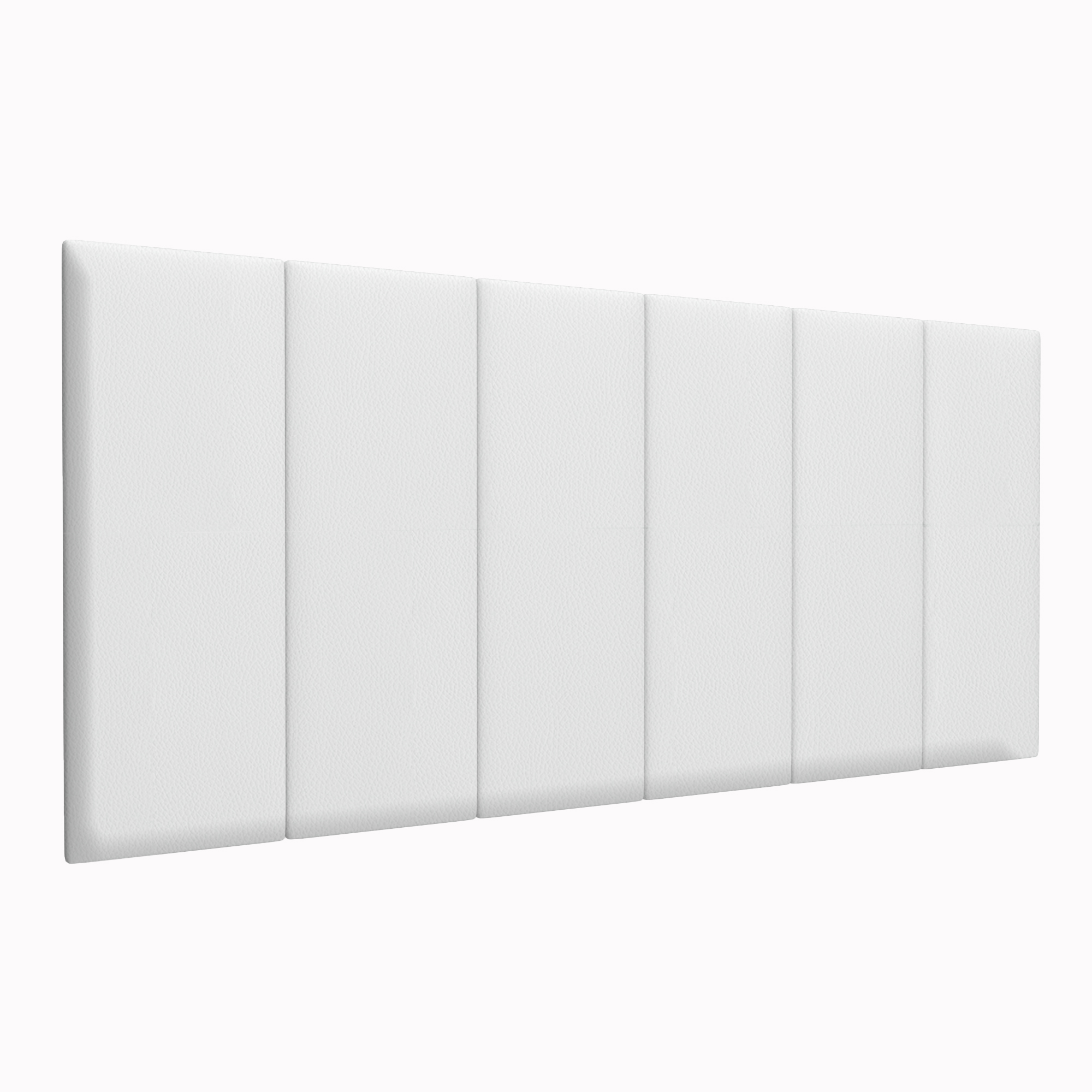 Шумо звукоизоляционные мягкие панели Eco Leather White 30х80 см 1 шт.