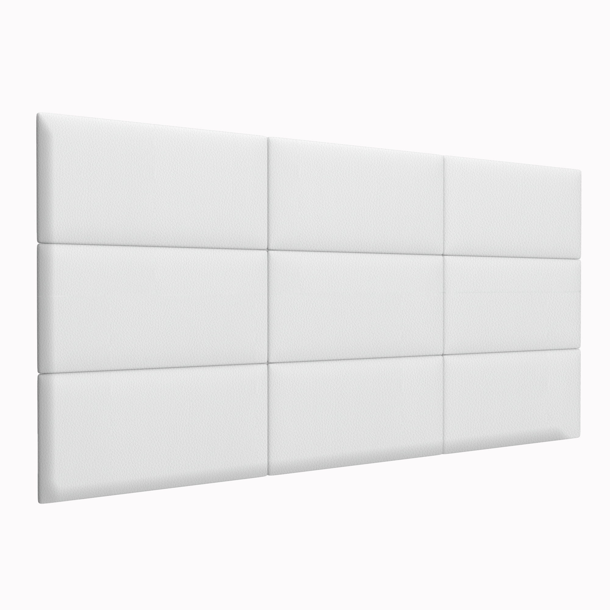 фото Шумо звукоизоляционные мягкие панели eco leather white 30х60 см 4 шт. tartilla