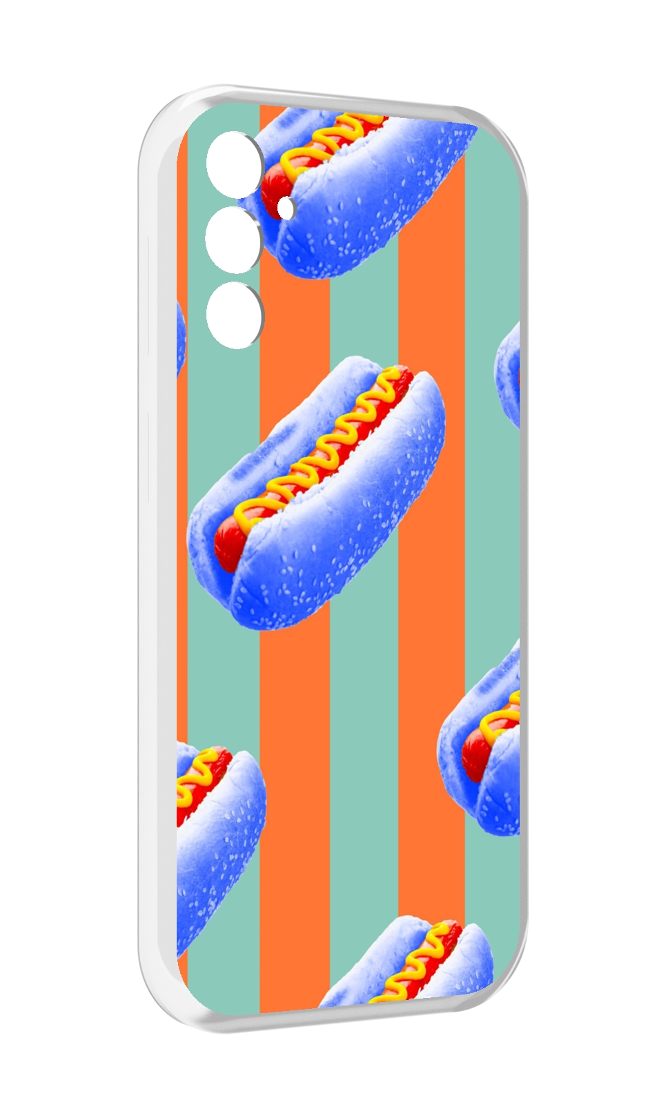 

Чехол MyPads синие хотдоги для Samsung Galaxy M13, Прозрачный, Tocco