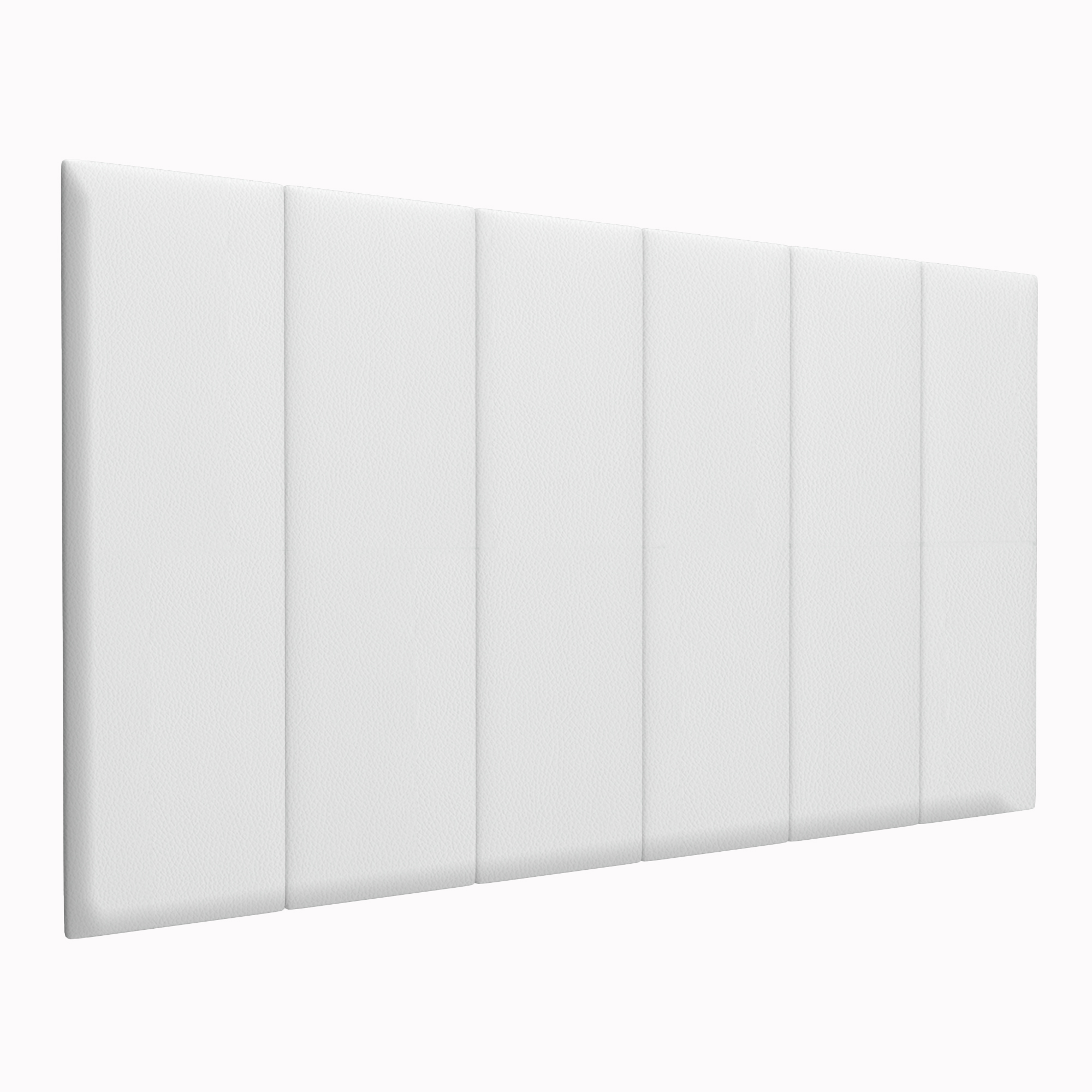 Шумо звукоизоляционные мягкие панели Eco Leather White 30х100 см 4 шт. кубики мягкие домики тм мякиши