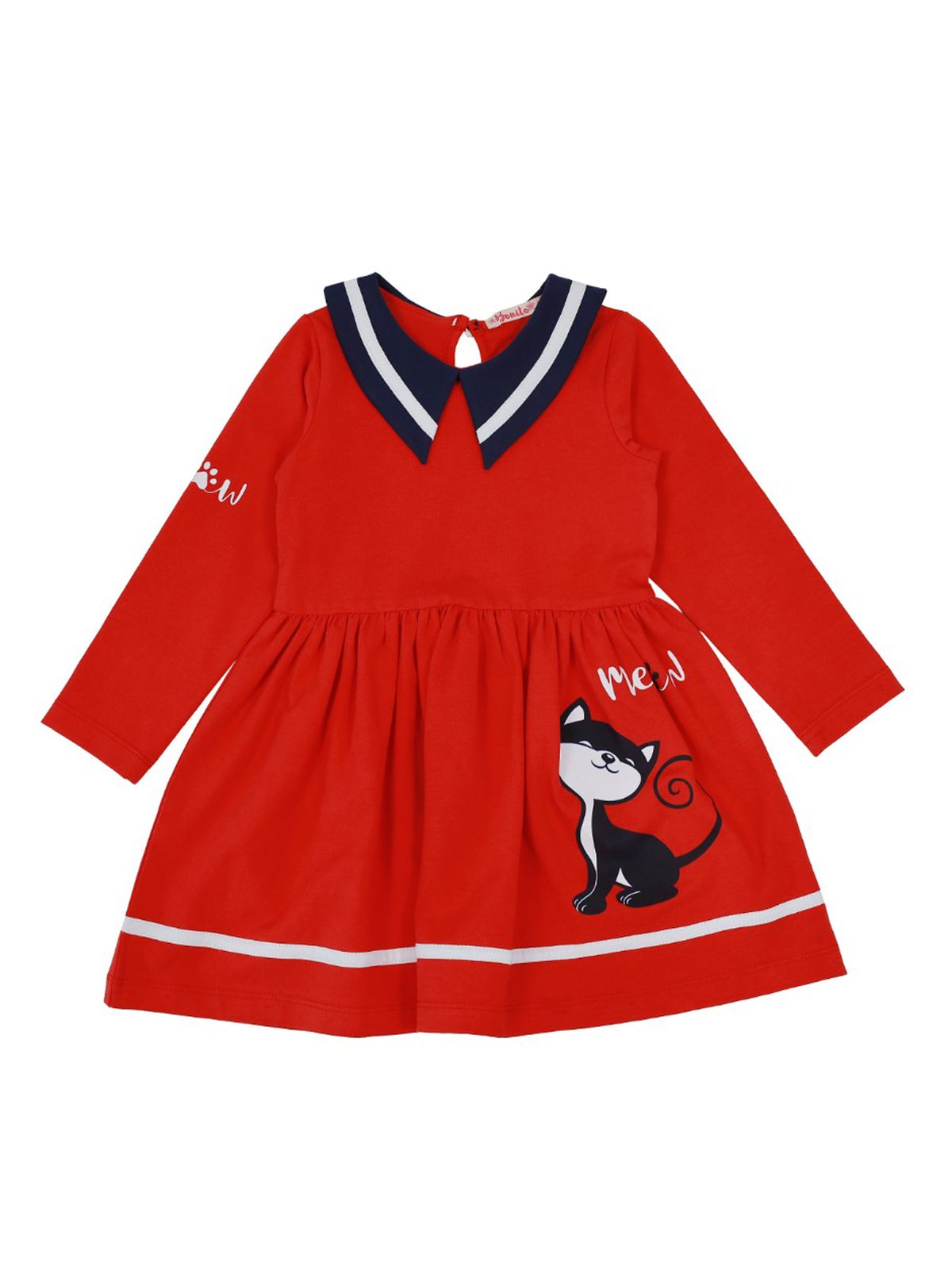 фото Платье для девочек, bonito, 6505-01, красный, 104