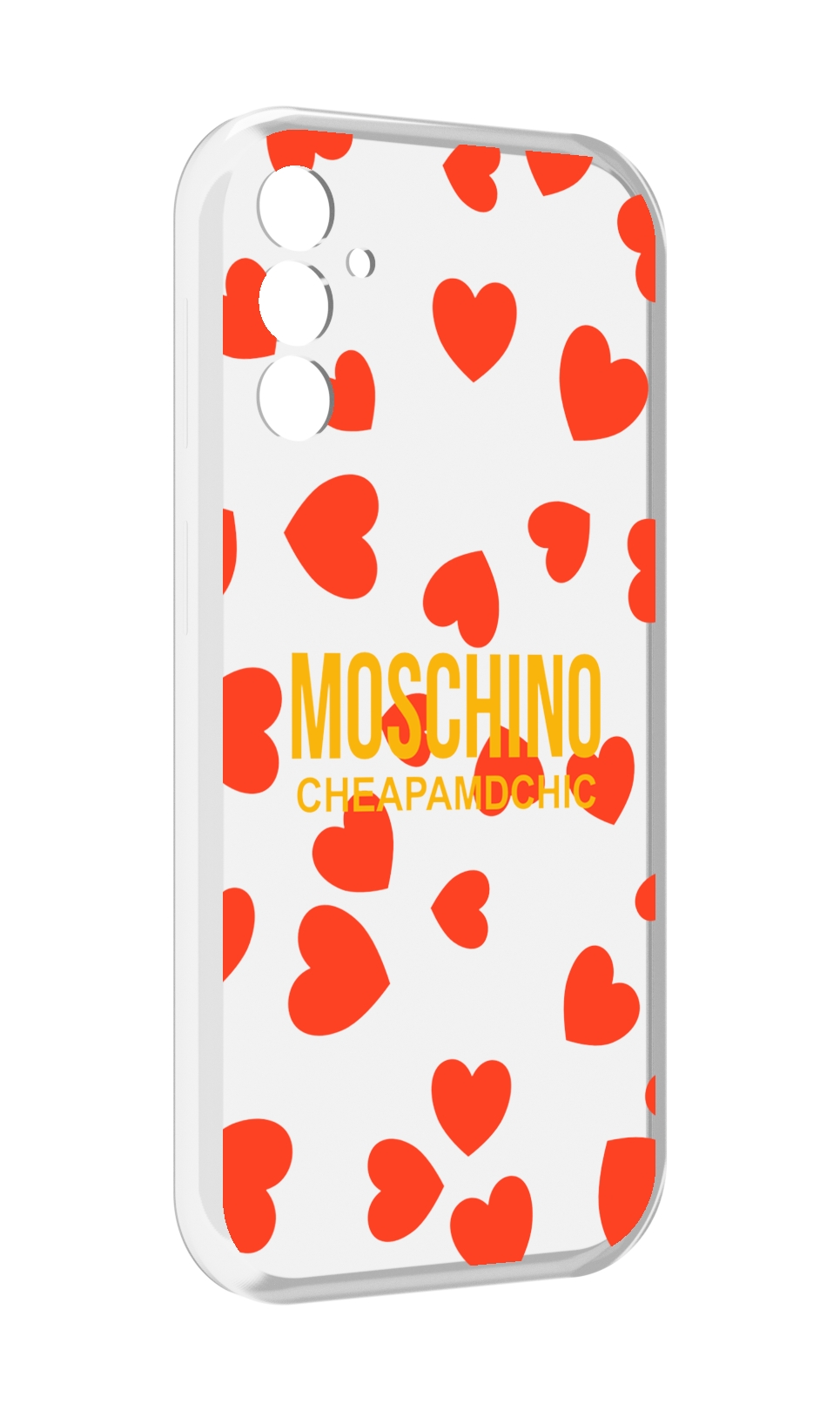 

Чехол MyPads сердца-москино для Samsung Galaxy M13, Прозрачный, Tocco