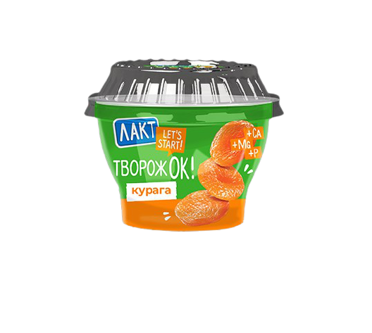 

Творожная масса Лакт творожок с курагой 4% бзмж 180 г