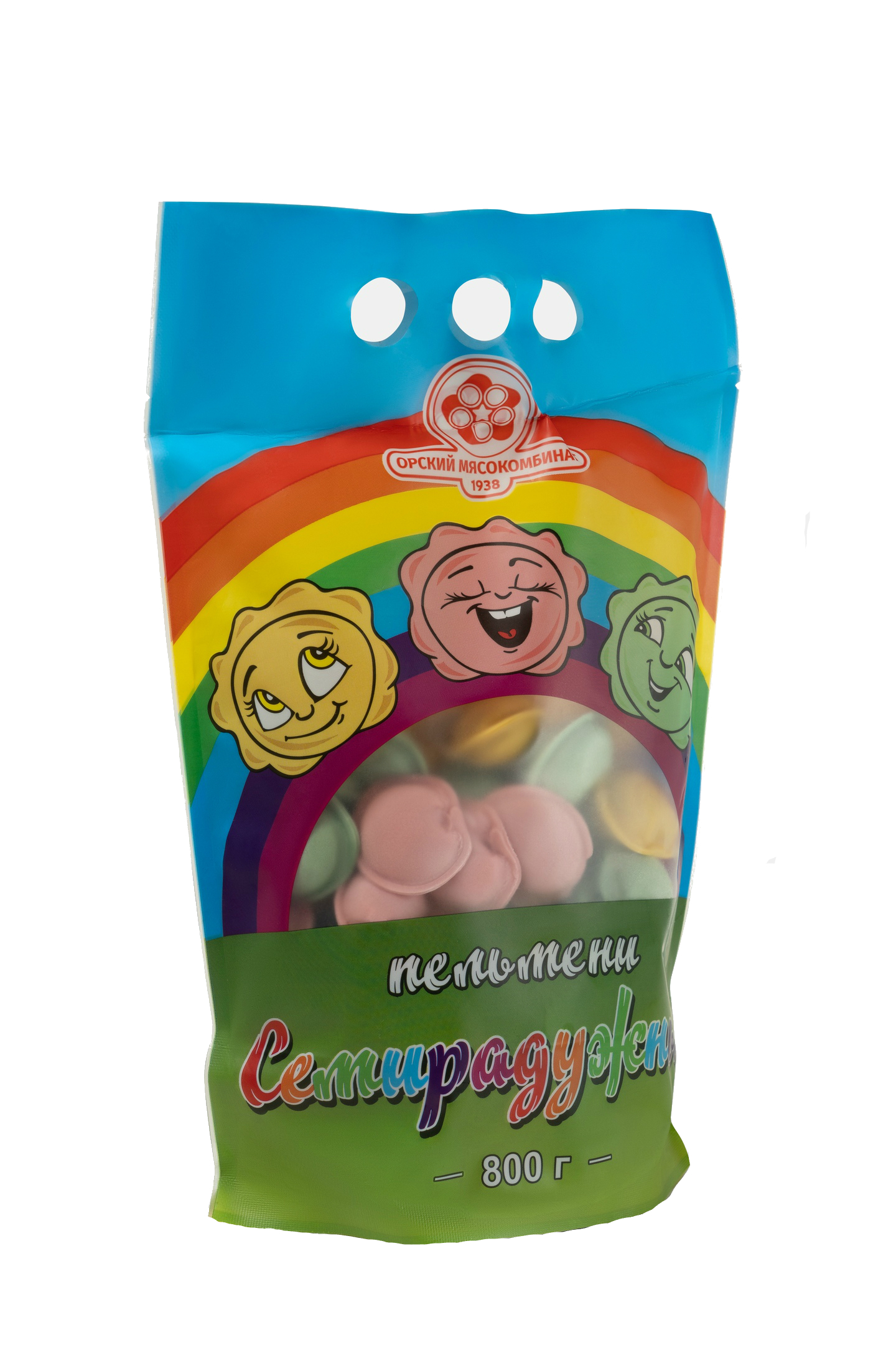 

Пельмени Орский мясокомбинат Семирадужные замороженные 800 г