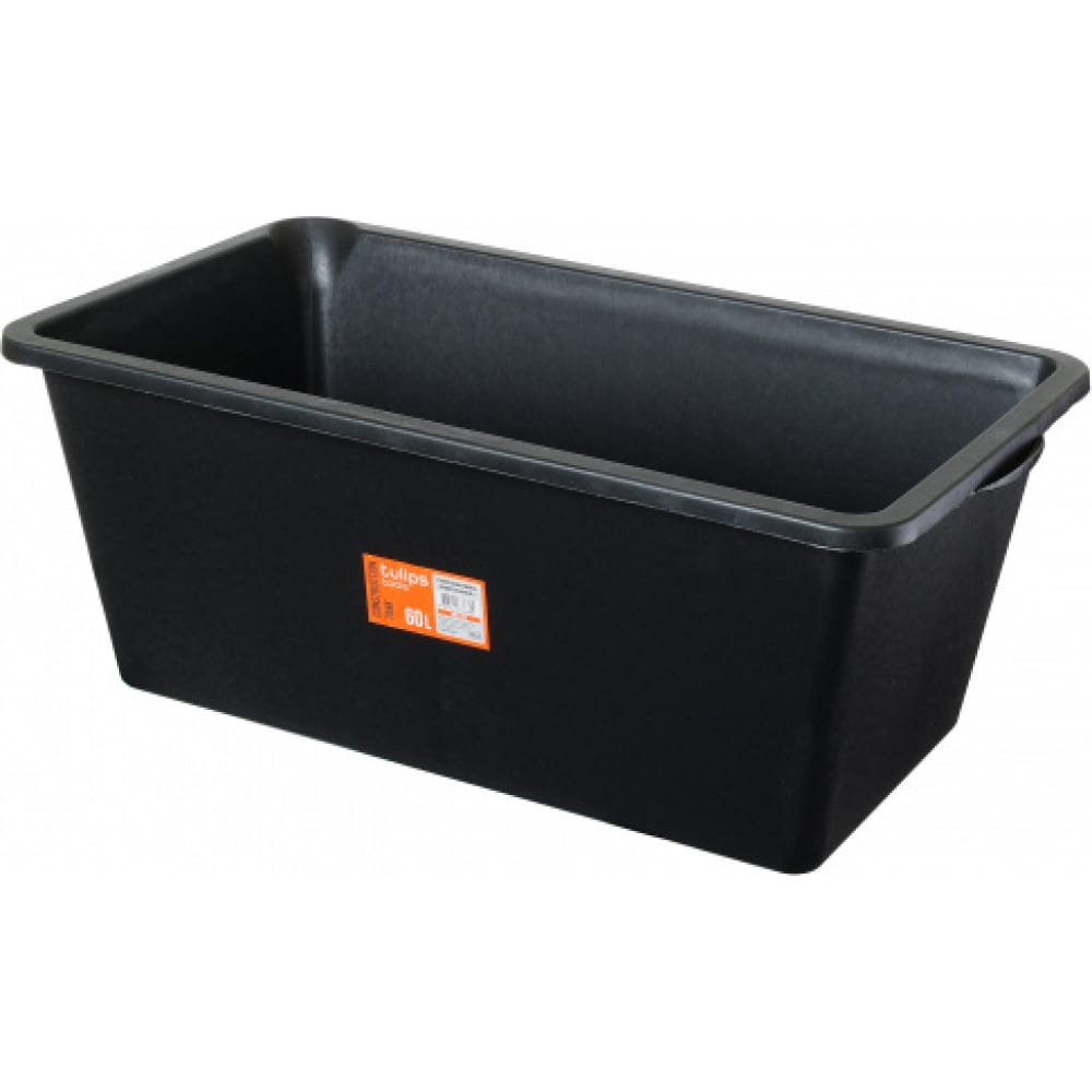 

Tulips tools Емкость строительная , прямоугольная, 60 л IM03-226, Черный